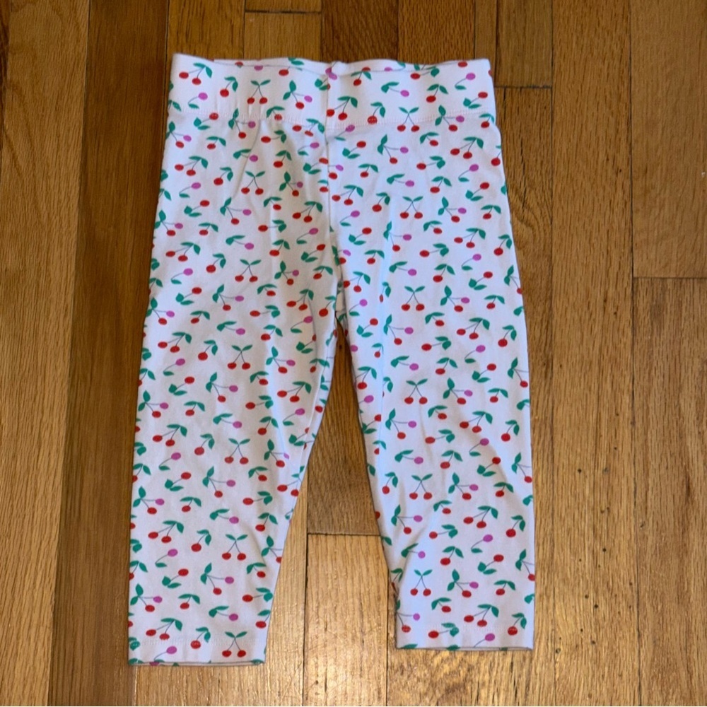 MINI BODEN Cherry Capri Leggings Girls size 5/6